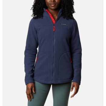 Columbia Northern Reach Full Zip Sherpa Fleece, Chamarras Azul Marino Para Mujer | 029385-YOB